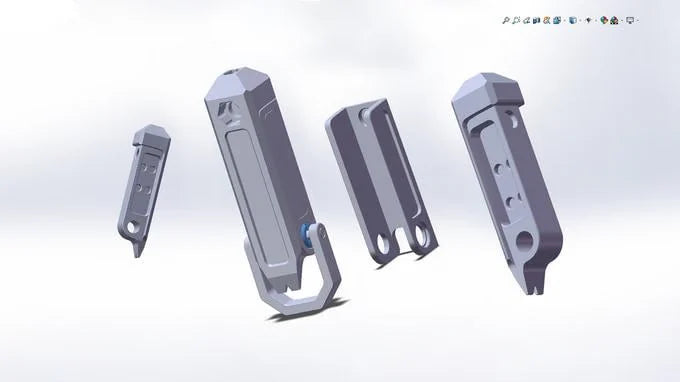 Exploded CAD design of Ti-Capsule components